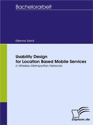 cover image of Usability Design for Location Based Mobile Services